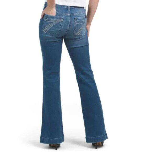 7 FOR ALL MANKIND Women's Dojo Jeans Size 30 7's on Pockest *Hemmed - Picture 1 of 7